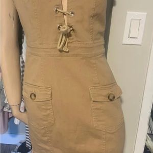 Cargo tan dress